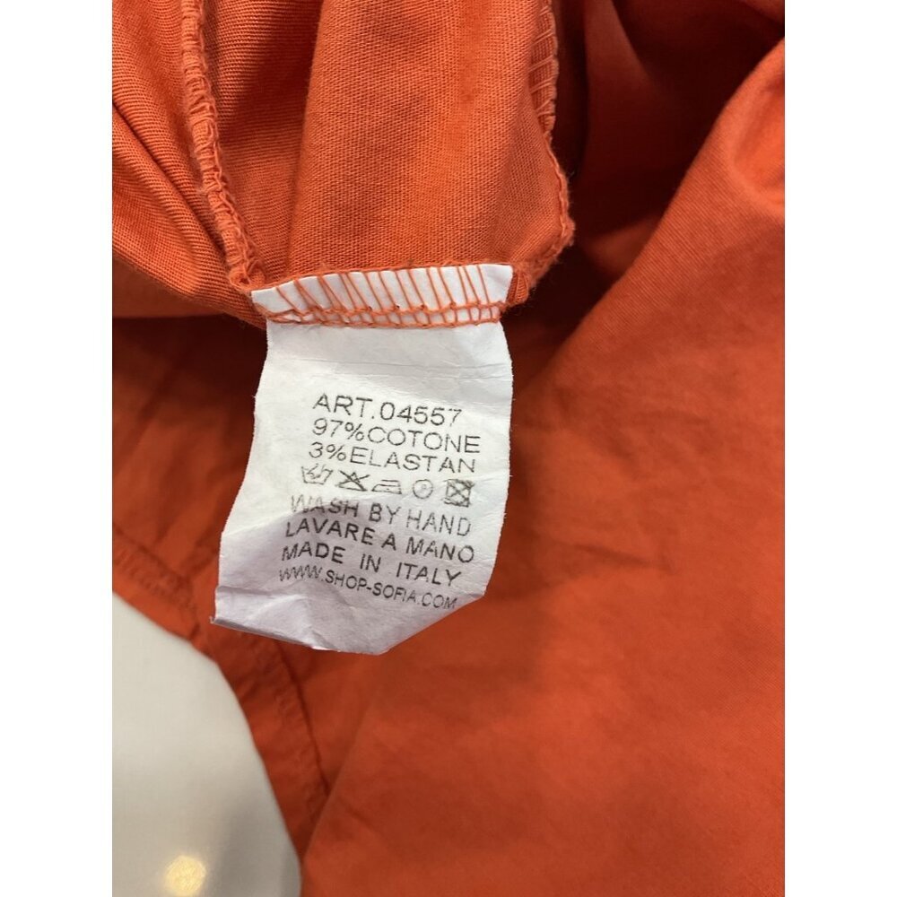 SOFIA Made in Italy Poplin Cotton Puff Sleeve Sienna Tiered Maxi Dress Size XL - Picture 5 of 5